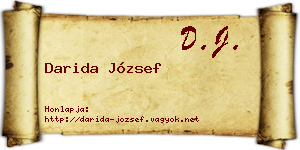 Darida József névjegykártya