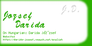 jozsef darida business card